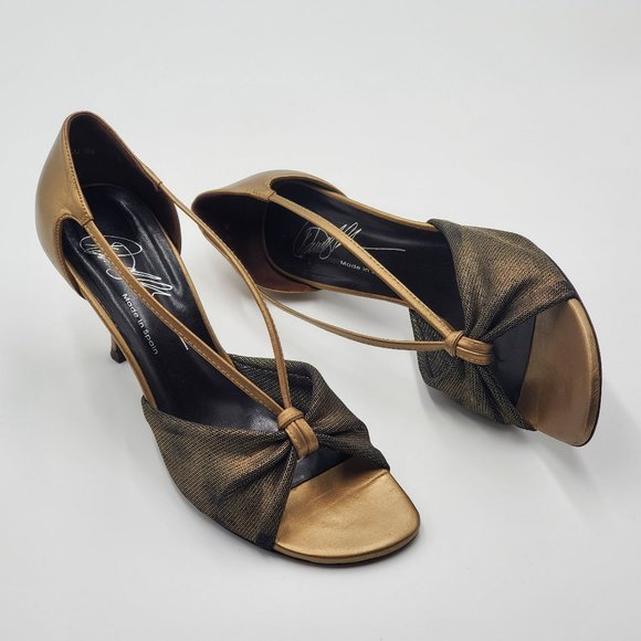 Donald J. Pliner Metallic Bronze Heels - Picture 4 of 15